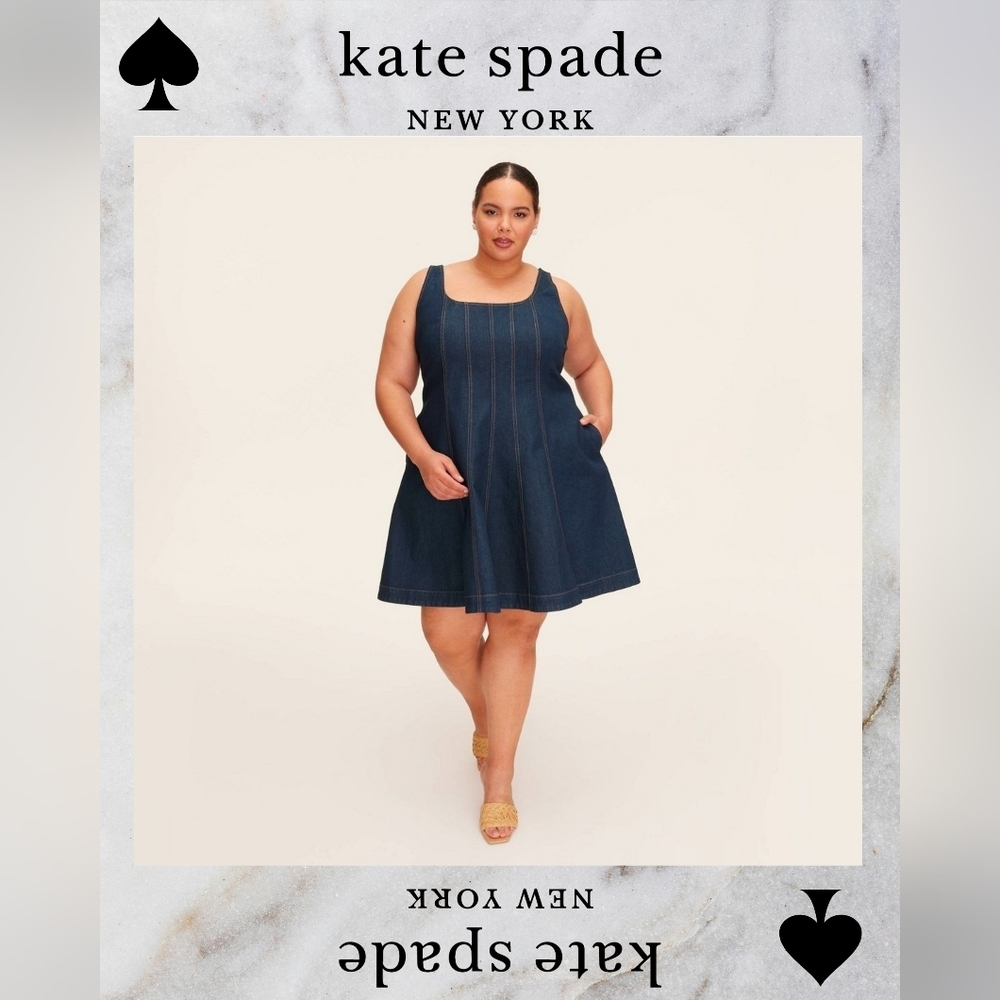 Kate Spade Denim Seam Mini Dress